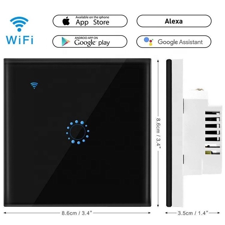 Tuya Smart App Remote Control 2 gang Wireless 2.4g WiFi Switch For Alexa Voice Control smart devices at home