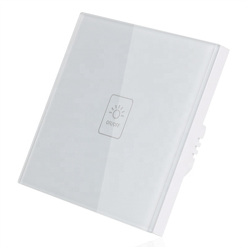 Shenzhen smart switch manufacturer of waterproof touch control LED lamp glass panel wall touch switch OEM logo available