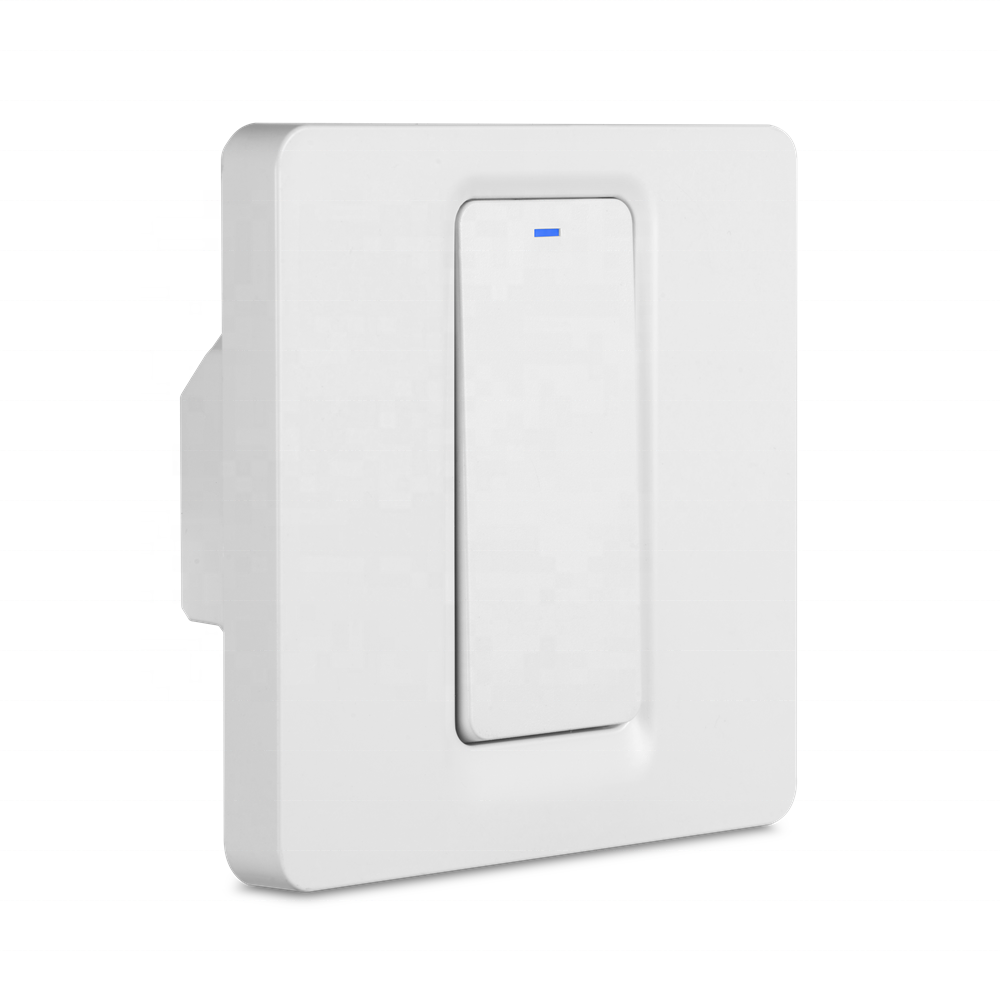 Alexa Voice Control EU Standard Wall Smart Light Wifi Switch Press Button 1 Gang Smart Touch Wi-fi Wireless Power Switch