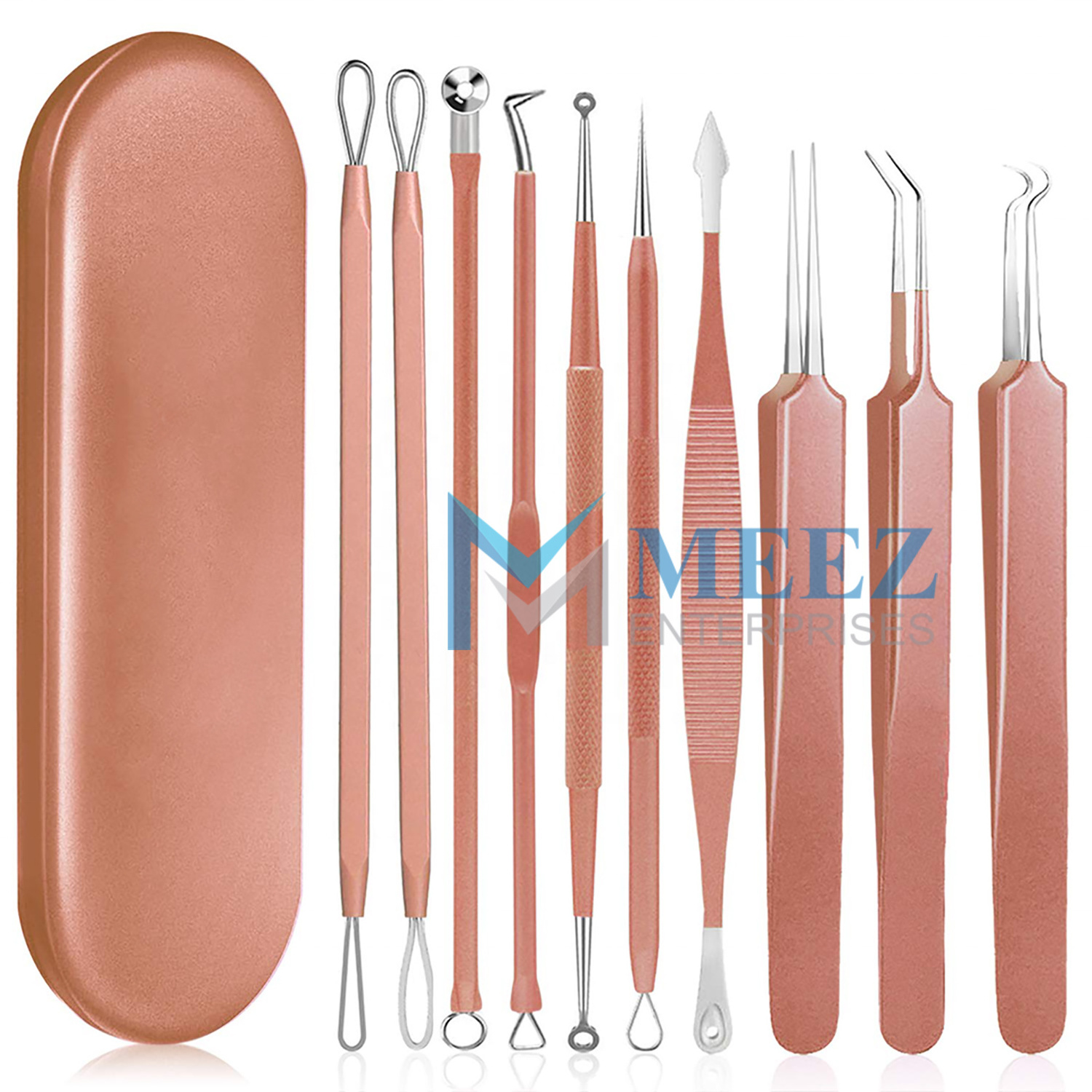 Affordable Price Stainless Steel Blackhead Extractor In Rose Gold Professional Beauty Tool For Girls