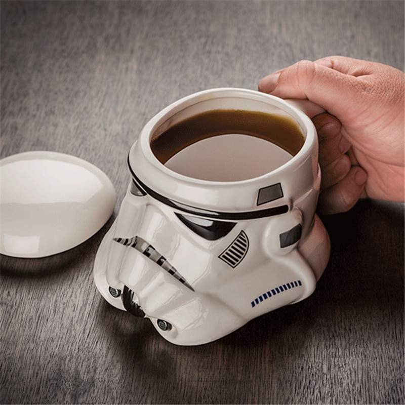 Wholesale Cartoon 3D Wars Darth Vader Ceramic Cup Coffee Mug Office Milk Tea Ceramic Cup Gift Coffee Mug