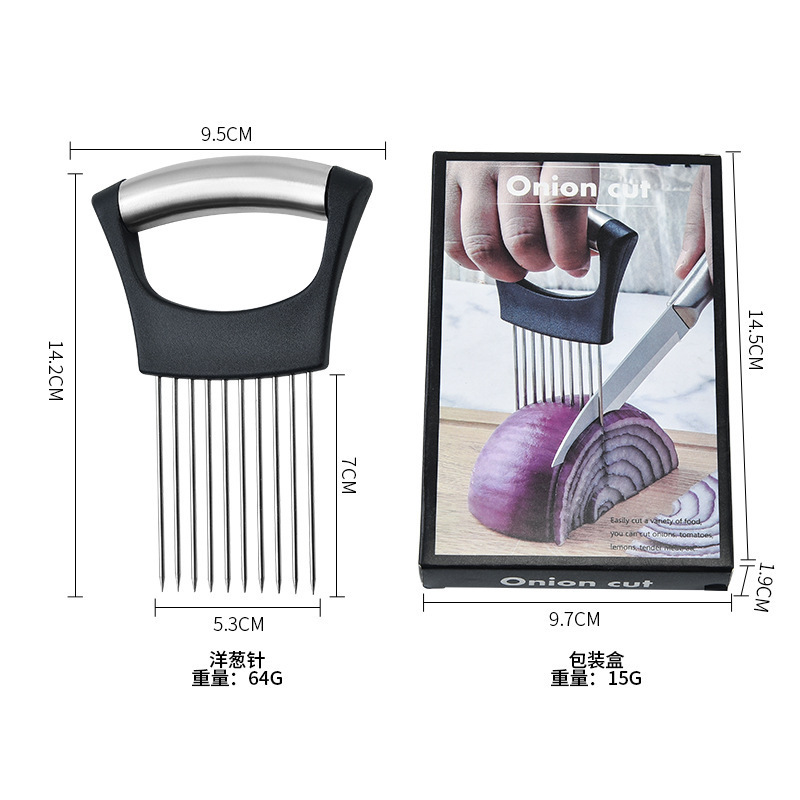 Creative Kitchen Gadgets Vegetable Slicer With Non-Slip Handle Onion Food Cutter Holder Lemon Potato Tomato Vegetable chopper