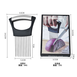 Creative Kitchen Gadgets Vegetable Slicer With Non-Slip Handle Onion Food Cutter Holder Lemon Potato Tomato Vegetable chopper