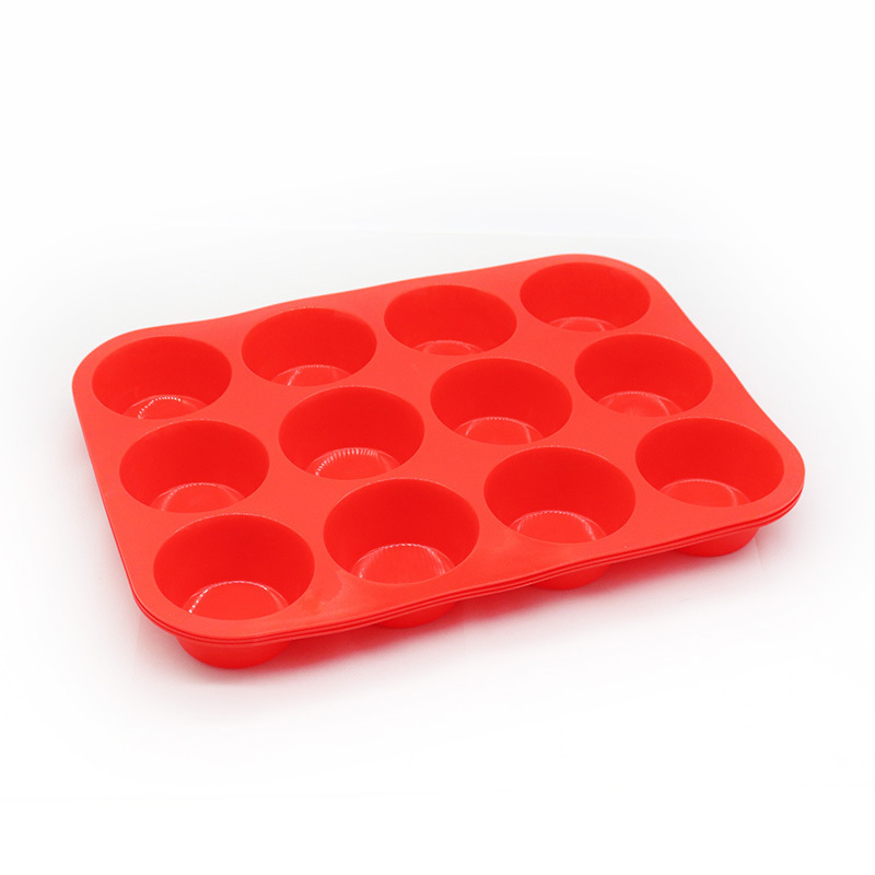 Factory price Nonstick BPA Free Silicone Bakeware Pans Cakecup Mold Tray Best Selling round chocolate mold silicone