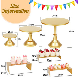 modern cake tier stand customized modern glass metal round wedding cake stand