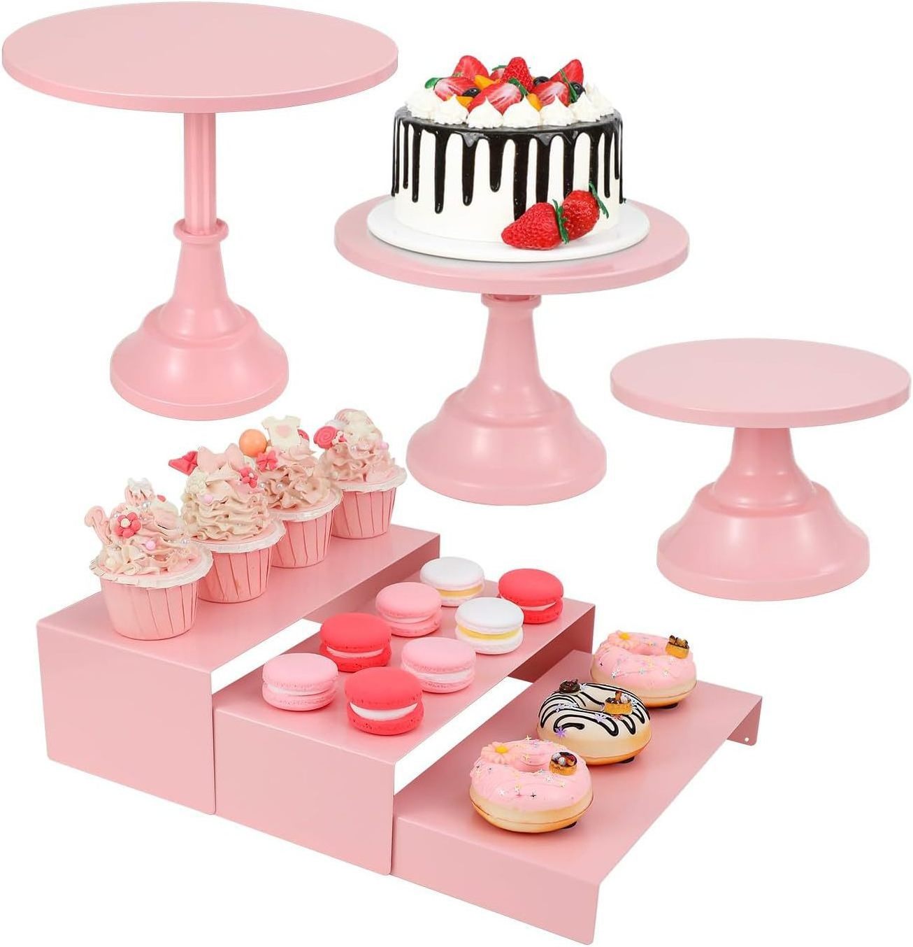 modern cake tier stand customized modern glass metal round wedding cake stand