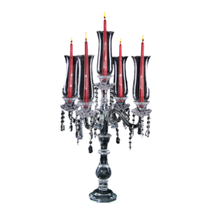 square glass candle holder christmas candle holder tall crystal home decor candlelight dinner candle holder