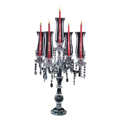 square glass candle holder christmas candle holder tall crystal home decor candlelight dinner candle holder