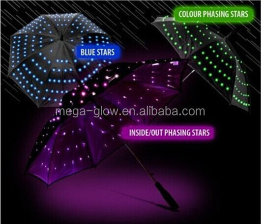 Medium Size Hot Sale Led Star Light up Umbrella