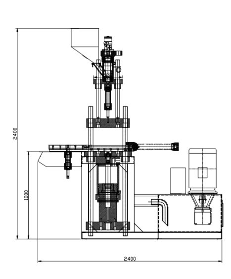 High Efficiency Plastic Vertical Injection Molding Machine