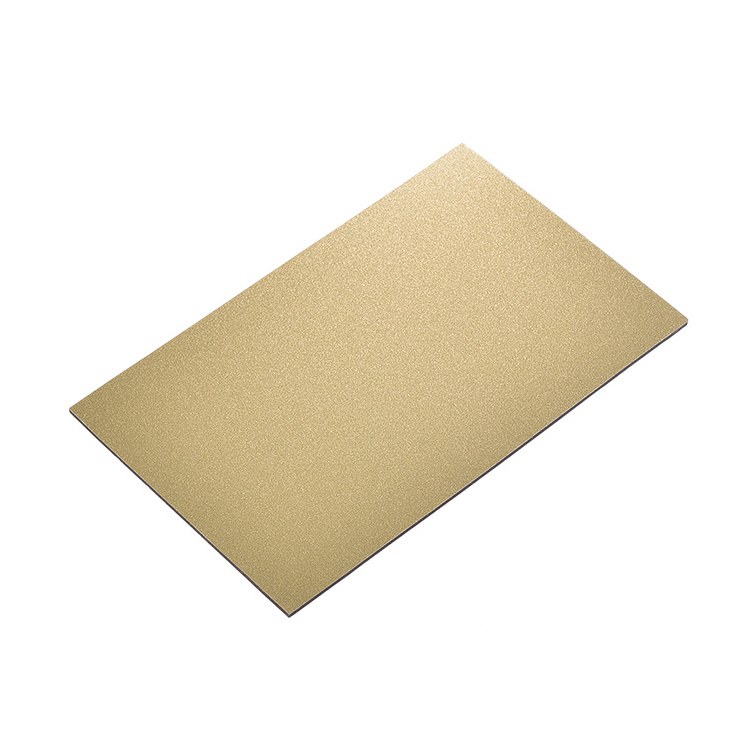 Kitchen Cabinets champagne gold Lightweight 2mm3mm4mm5mm6mm interior doors dibond cladding sheets aluminum composite panels