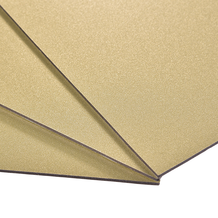 Kitchen Cabinets champagne gold Lightweight 2mm3mm4mm5mm6mm interior doors dibond cladding sheets aluminum composite panels