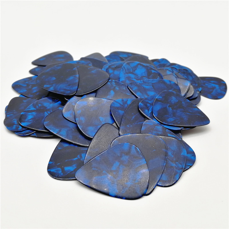 Hot Sale Standard 351 Shape Celluloid Finger Pearl Deep Blue Guitar Picks 0.71mm Medium Gauge