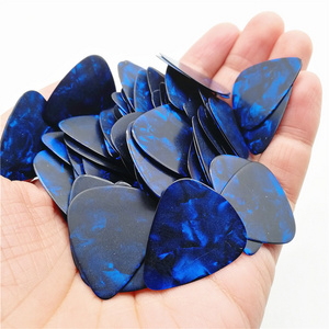 Hot Sale Standard 351 Shape Celluloid Finger Pearl Deep Blue Guitar Picks 0.71mm Medium Gauge