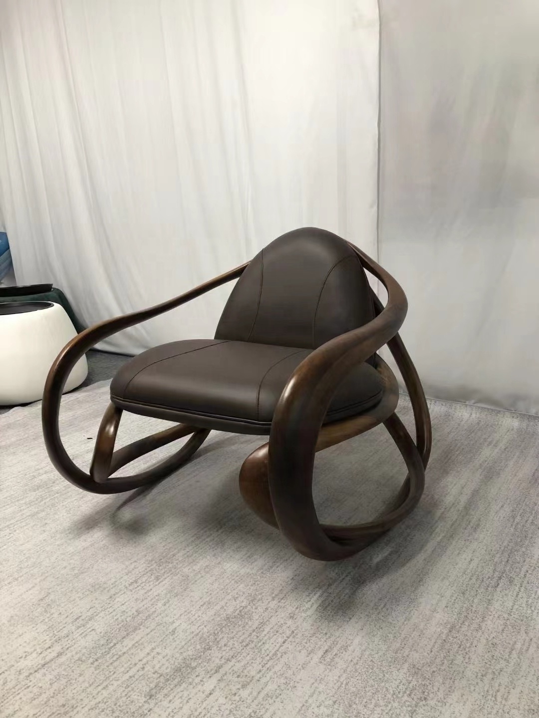 MEIJIA Modern Design Full Fabric Comfortable Single wooden Chair For Living Room Bedroom Furniture Armchair