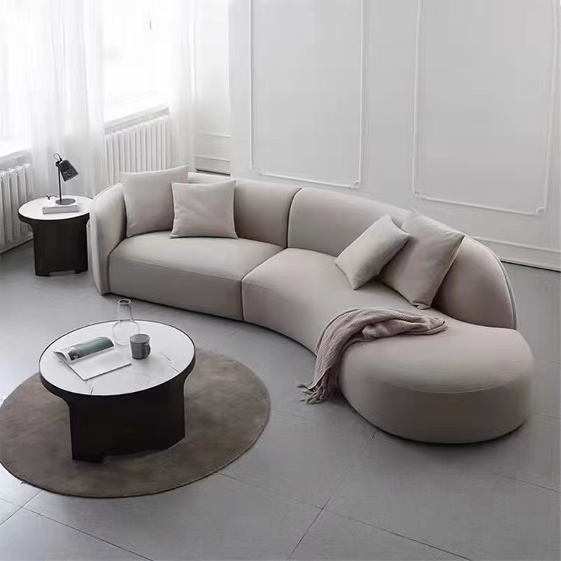 Sofa Set Furniture Italian Design Modern Shaped Sectional Modular Grey Velvet Sofa Assembly Sof Anordic Style Living Room Sofa