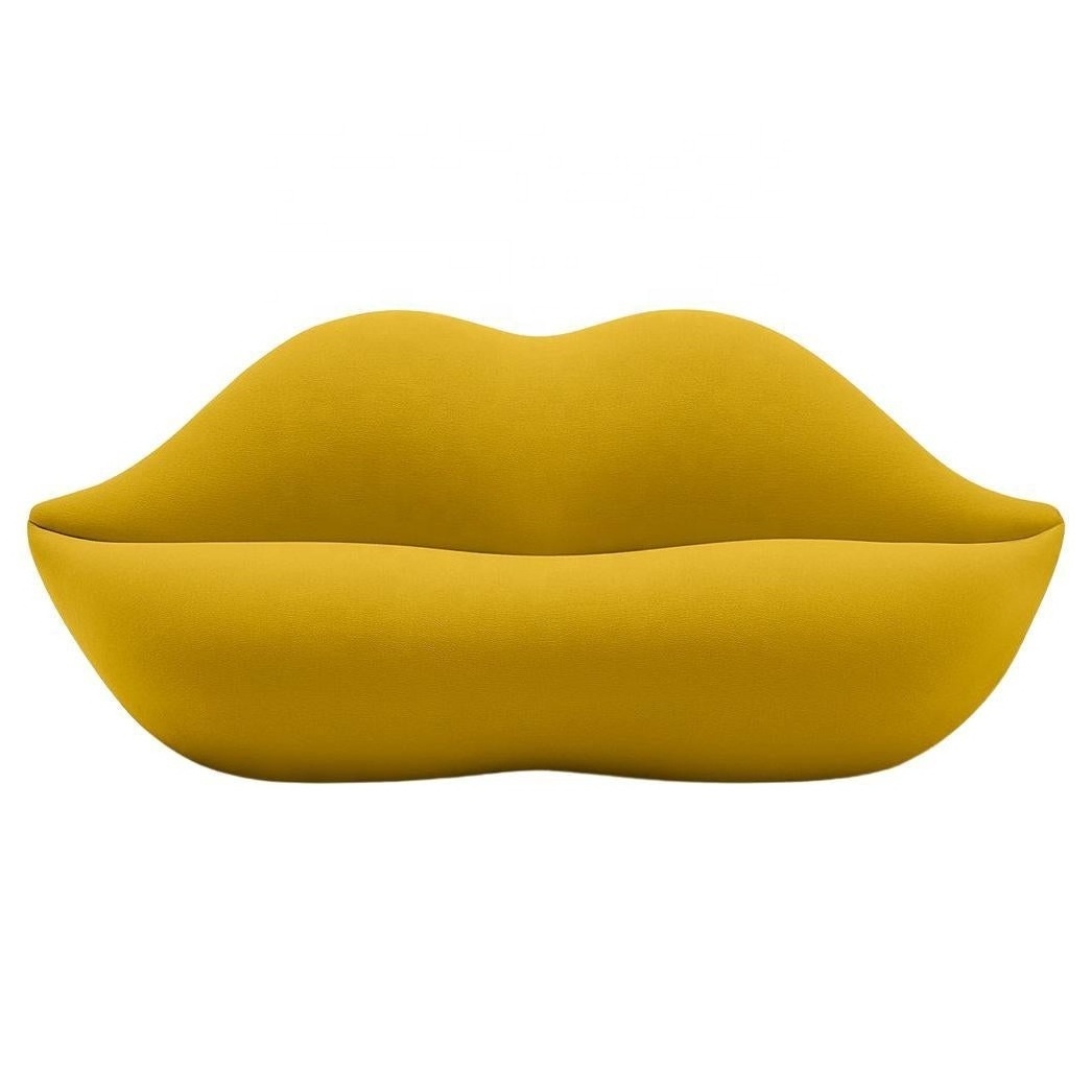 Meijia Modern Home furniture living room lip shaped sexy red lip sofa