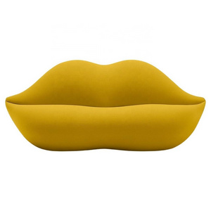 Meijia Modern Home furniture living room lip shaped sexy red lip sofa