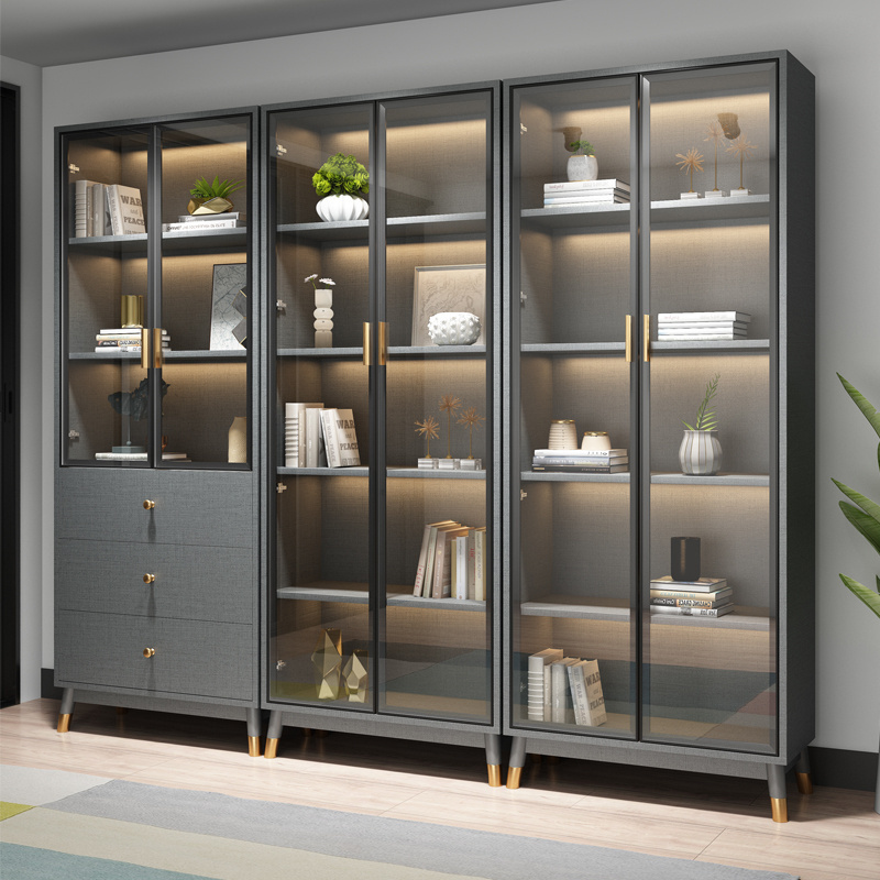 wholesale customized Modern Bookcase wooden bookcase furniture bookshelf