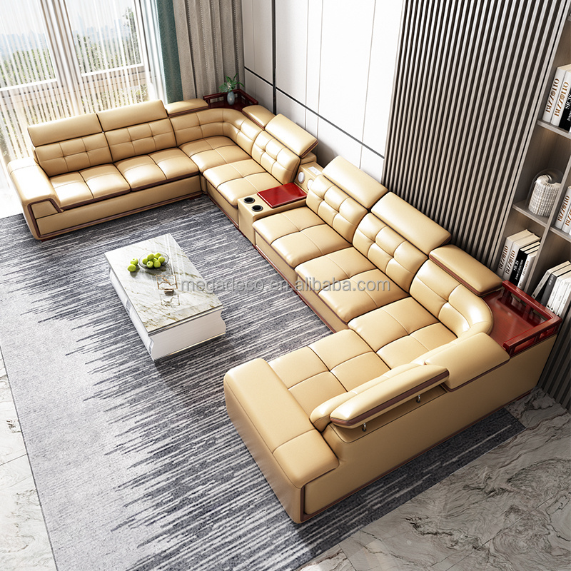 Modern Luxury Design Lounge Home Furniture Couches Corner Velvet Sectional Sofa Fabric Living Room Sofa Set