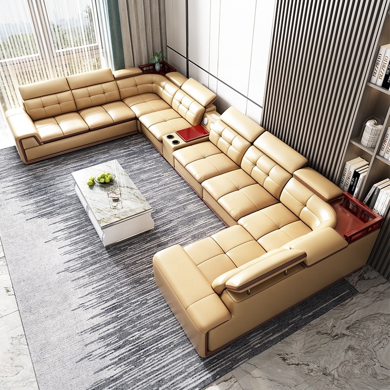 Modern Luxury Design Lounge Home Furniture Couches Corner Velvet Sectional Sofa Fabric Living Room Sofa Set