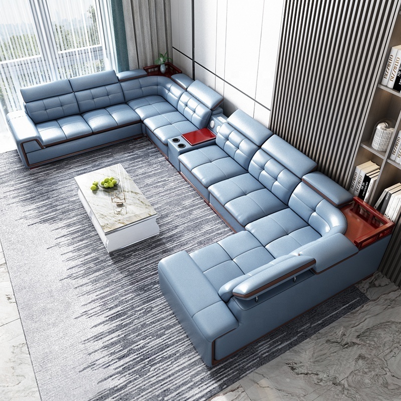 Modern Luxury Design Lounge Home Furniture Couches Corner Velvet Sectional Sofa Fabric Living Room Sofa Set