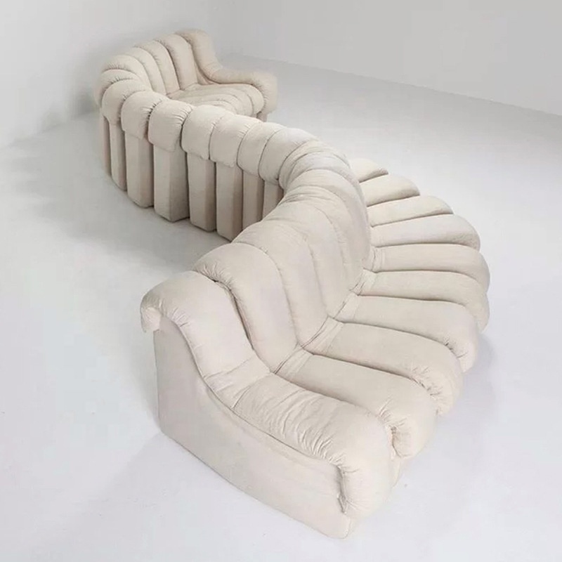 De Sede DS-600 snake snake-shaped sofa furniture modular combination extendable free caterpillar sectionsl sofa