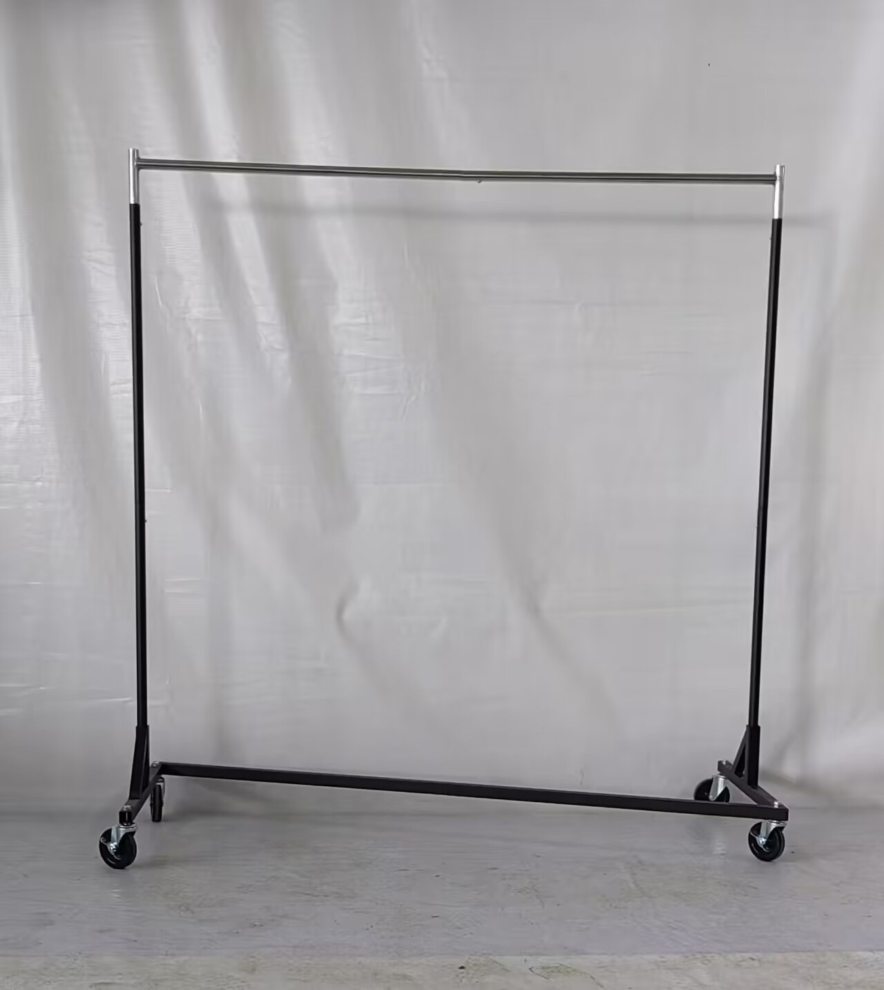 Industrial Grade Z-Base Garment Rack Heavy Duty Clothes Store Display Stand Clothing Hanging Rack Coat Rack