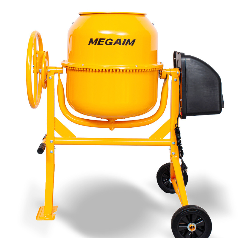 China Small  Cement Mixer Machine Diesel Engine Manual Concrete Mixer with discharge capacity 120L