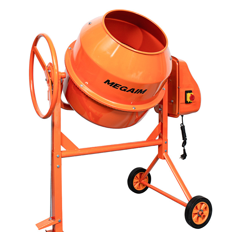 220L Electric cement mixer concrete machinery concrete mixer with Wheels 1100W Motor