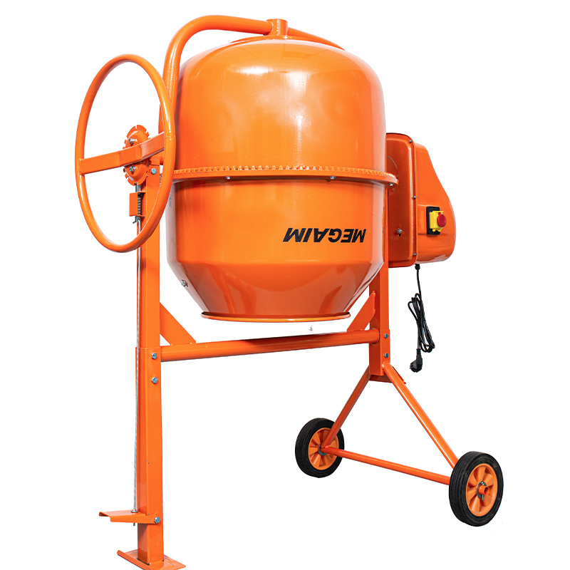 220L Electric cement mixer concrete machinery concrete mixer with Wheels 1100W Motor