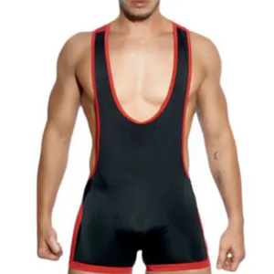 Wholesale breathable Wrestling Singlet Spandex Polyester Comfortable Fabric Wrestling Singlet For Men