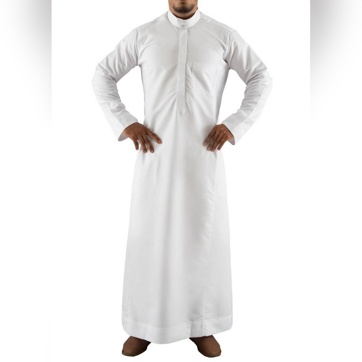 New Design Men Thobe 2024 Muslim Thobe Breathable Islamic Abaya Clothing For Men Long Kaftan Abaya Men