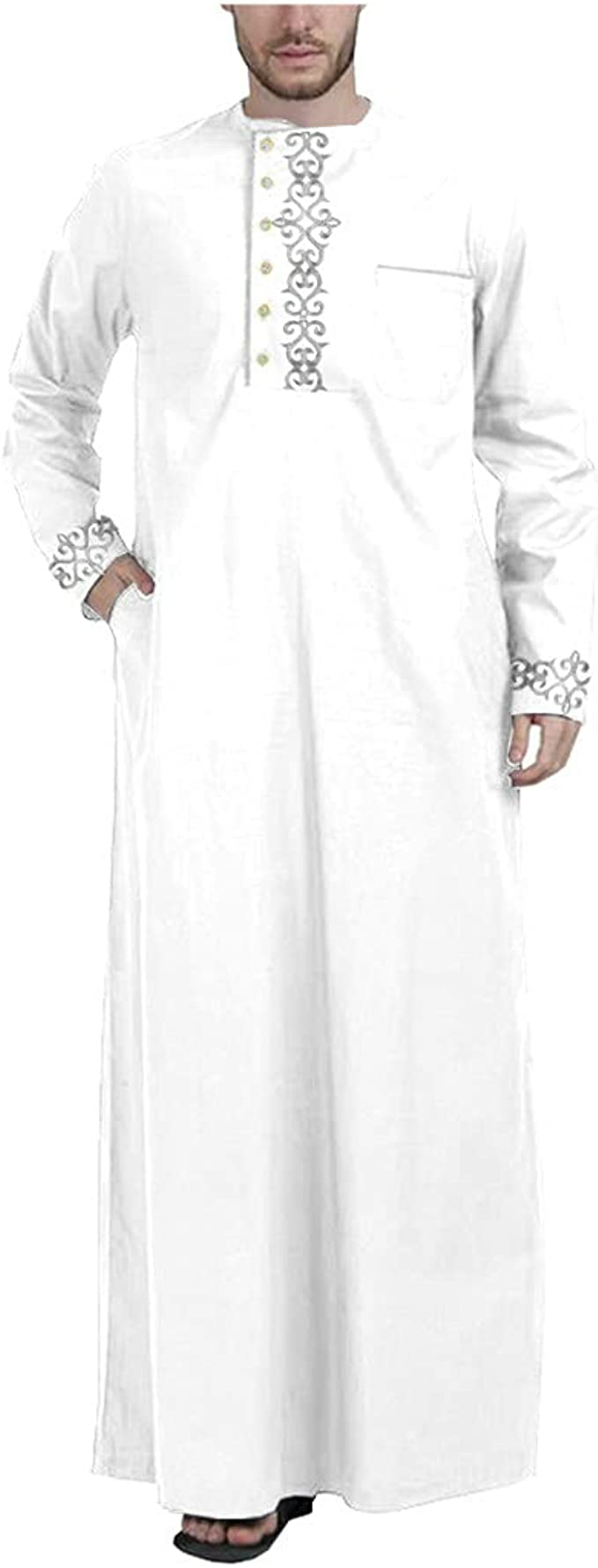 2023 latest ethnic costume muslim men dress islamic clothing thobe moroccan thobe for men wholesale