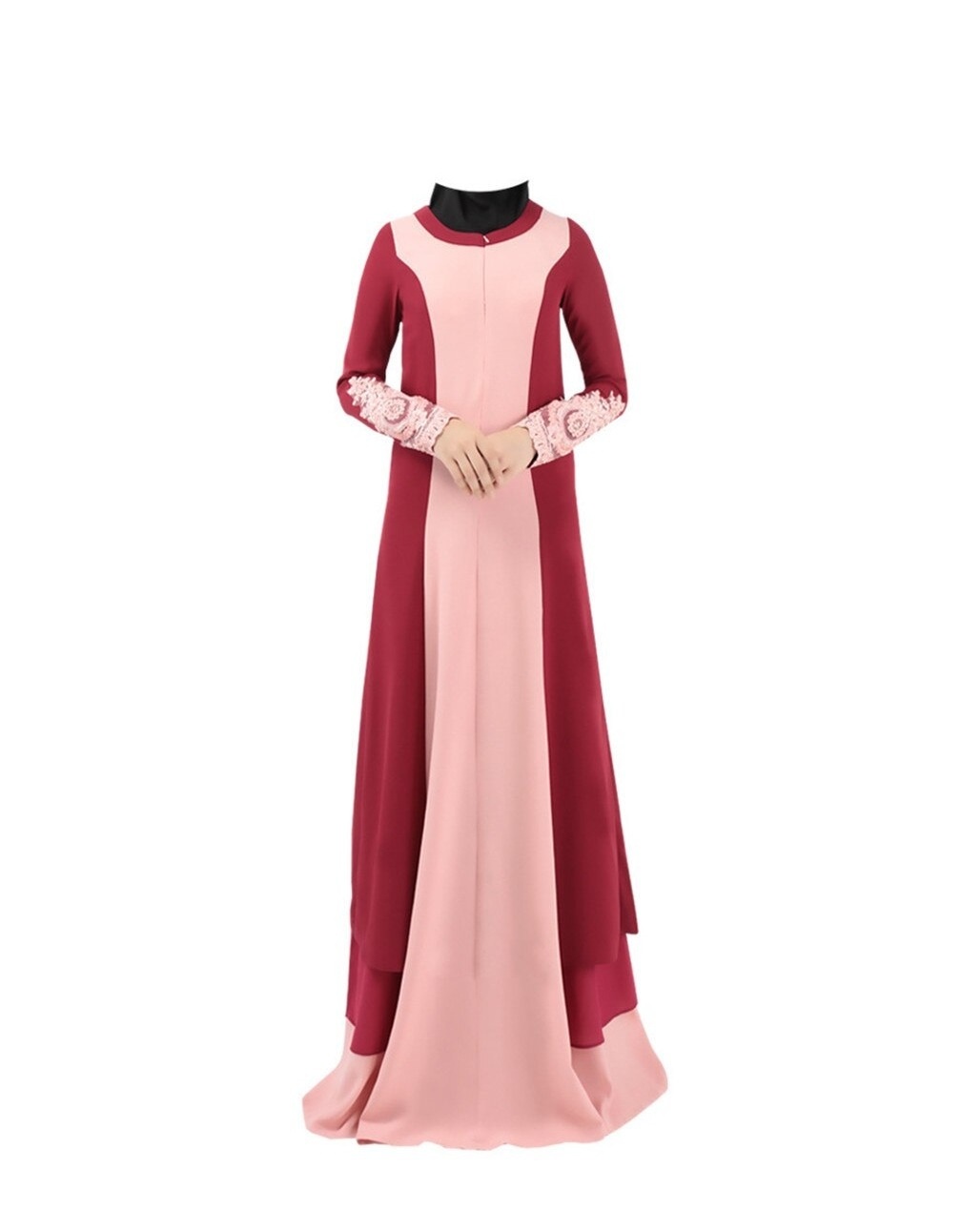 Two Toned Ladies Abaya Islamic Clothing Wholesale Abaya Muslim Dress Long Wear Burqa Design For Ladies