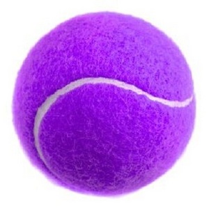 Purple Color Plain Casual Cricket Training Tennis Ball