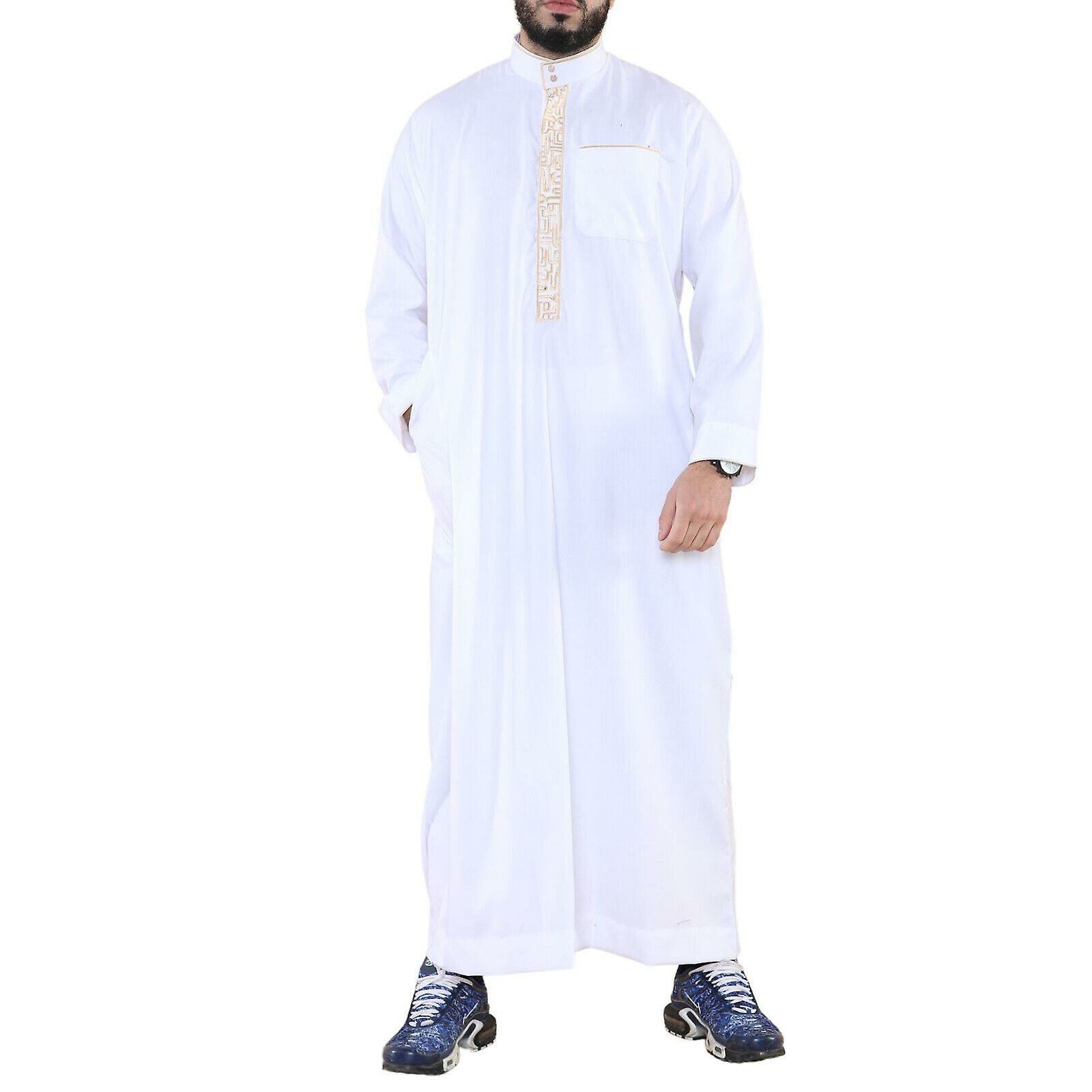 breathable Top sale Islamic Clothing Long Sleeve Men Thobe Arab Jubba Arabian Thobe Arab Dress