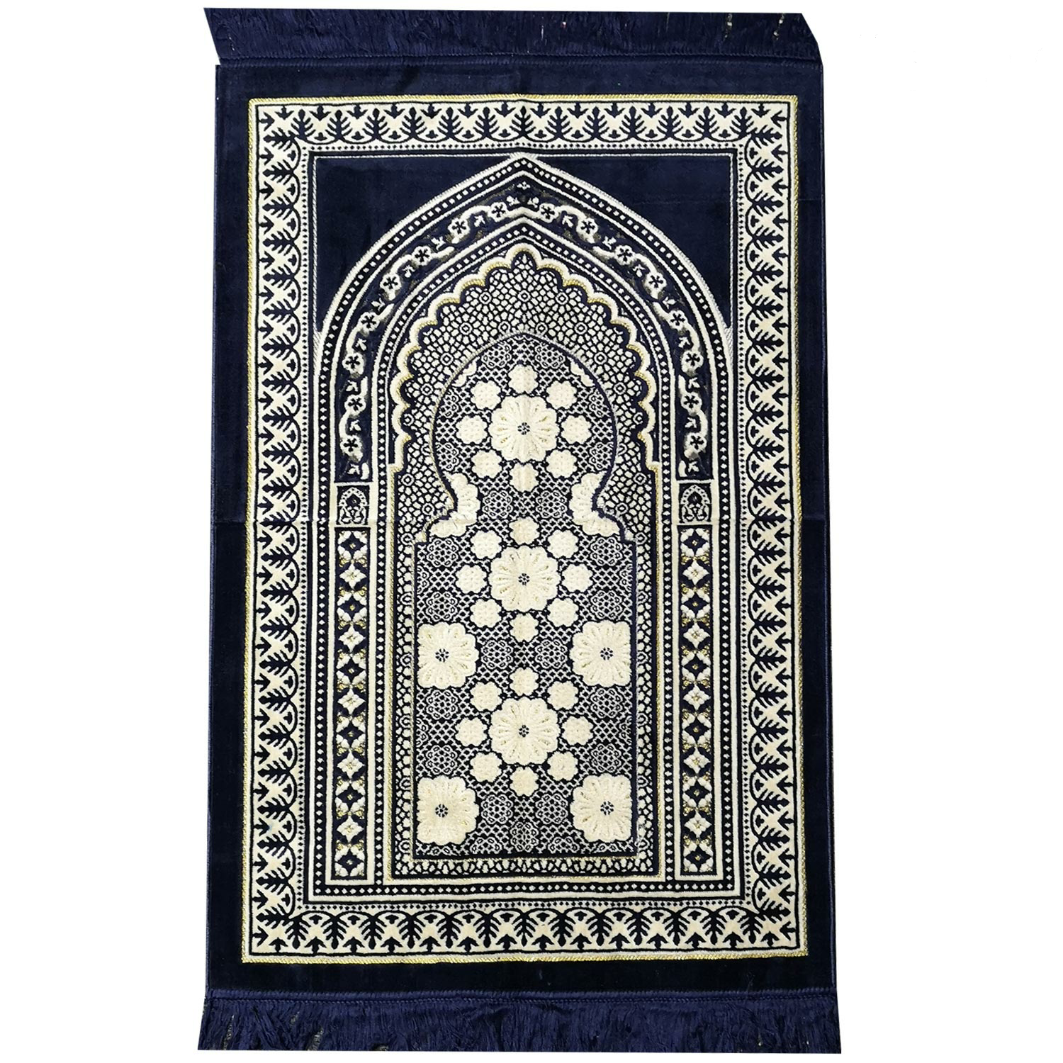 jaenamaz Islamic prayer matt portable prayer mats 2023 Arabic gold embroidered Foldable Praying matt