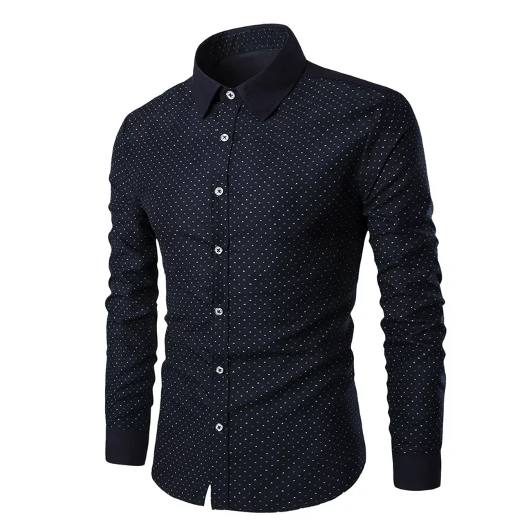 Custom logo manufactures new designs long sleeve soft plain men's button down formal dress shirts breathable