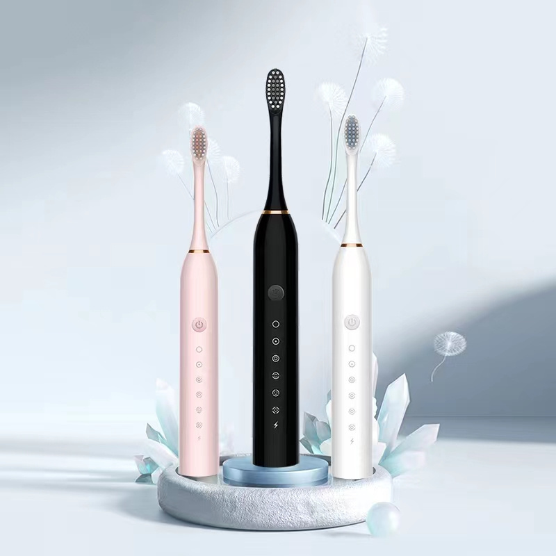 IPX6 Waterproof Powerful Cleaning Whitening tooth cleaner Smart rechargeable 6 level speed Sonic Electric Toothbrush