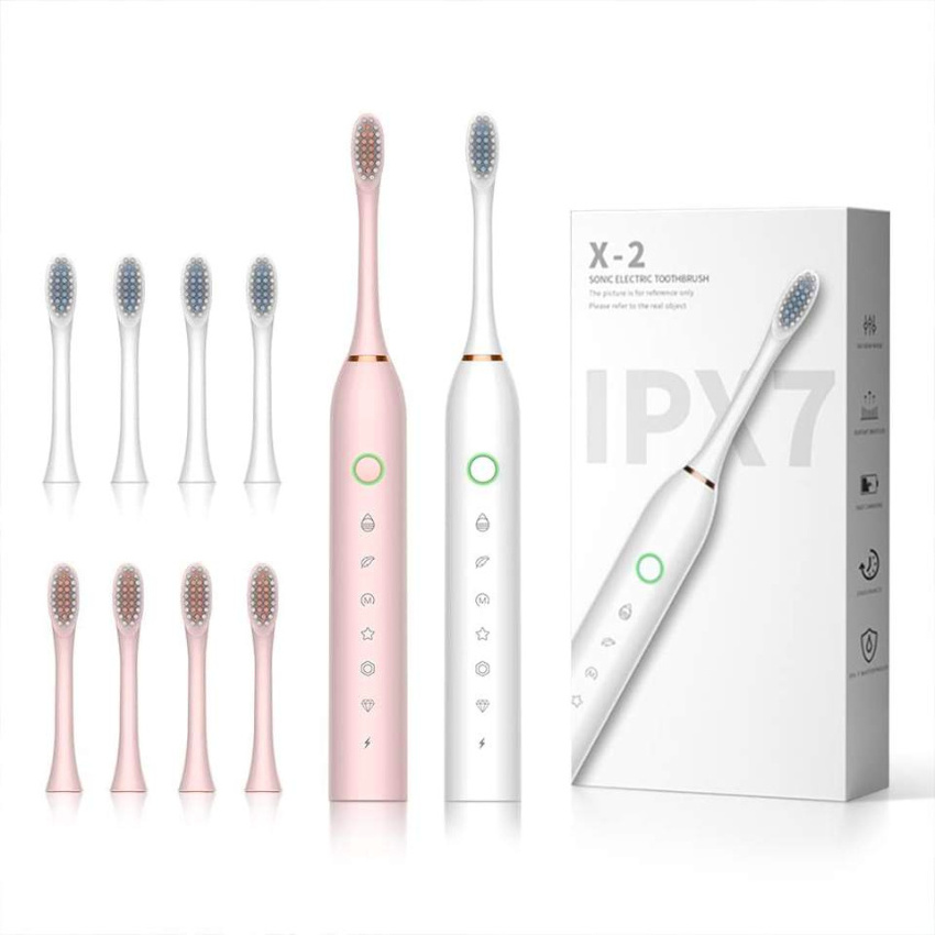 IPX6 Waterproof Powerful Cleaning Whitening tooth cleaner Smart rechargeable 6 level speed Sonic Electric Toothbrush