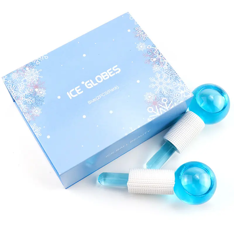 Custom Facial Massage Roller Stainless Steel Ice Globes Cooling Magic Ice Globes For Face