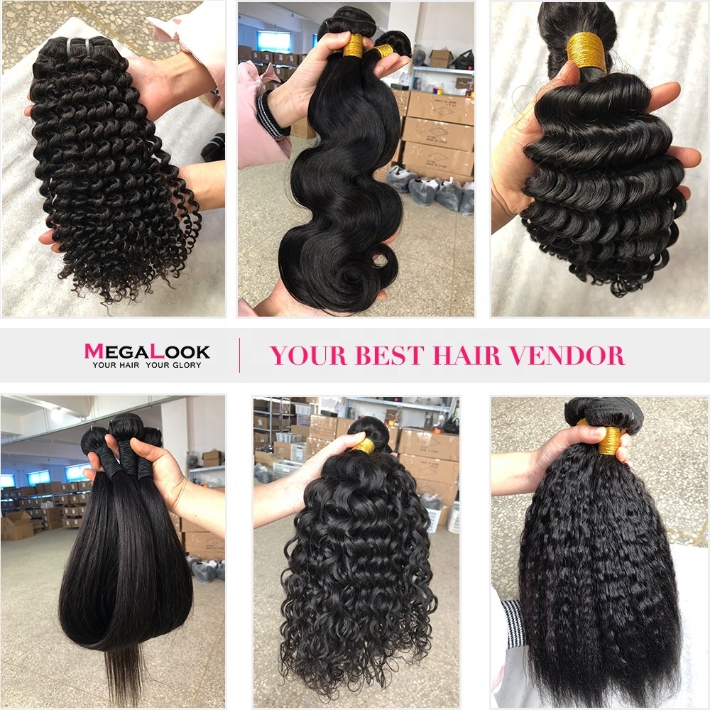 MEGALOOK Wholesale High Quality 10A Eurasian Water Wave Virgin Human Hair Extension Vendors