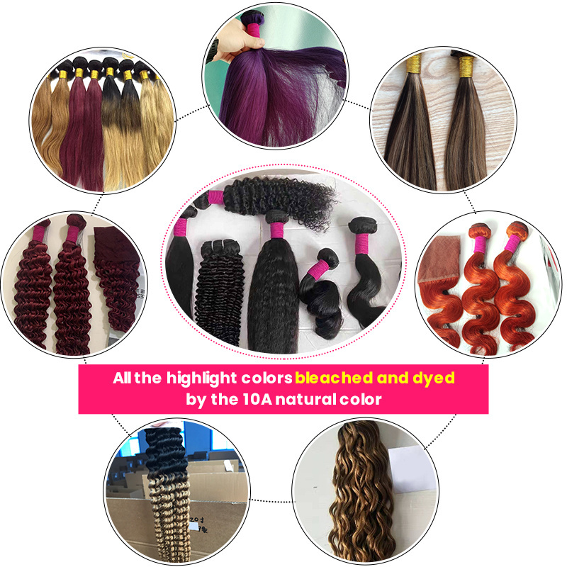 MEGALOOK Wholesale High Quality 10A Eurasian Water Wave Virgin Human Hair Extension Vendors