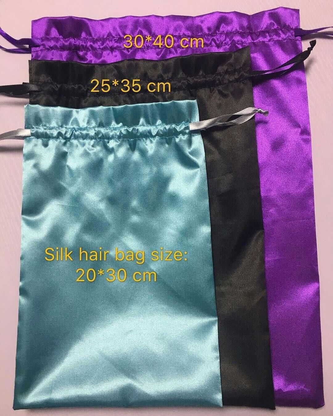 Desgin Your Custom Logo Hair Extension Packaging,Beautiful Satin hair extension packaging Bags,Buy Hair Get Free Private Labels