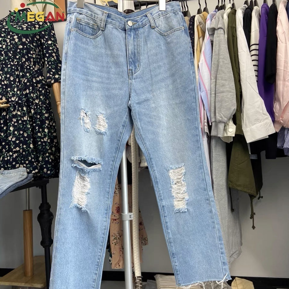 Megan Wholesale Stock Lots Second Hand Pants Clothing Mens Used Denim Jeans For Sale