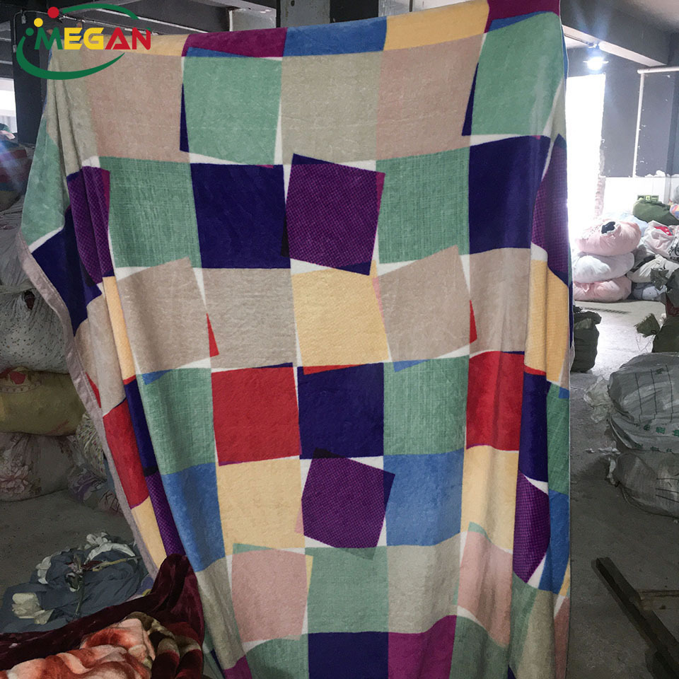 Megan Factory Stock Lots Used Flannel Blankets Bales Second Hand Clothing For Sale