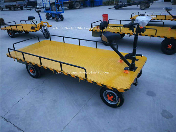 4 Wheel Platform Wagon Cart Beach Trolley Garden Electric Cart For 800-1000kg