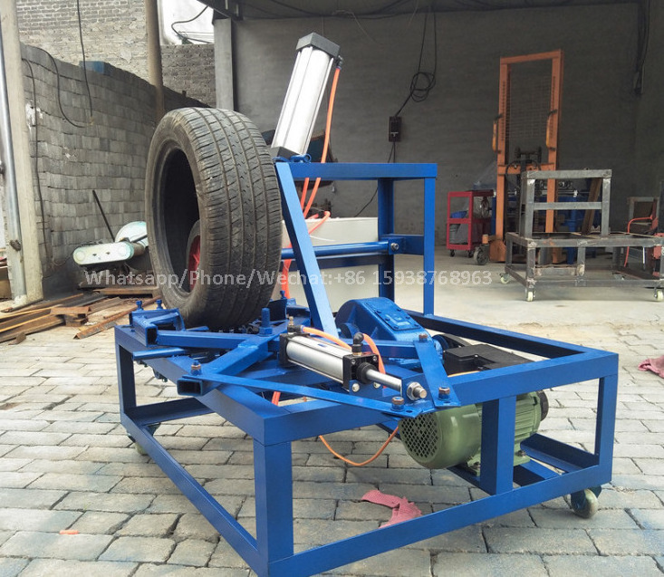 Scrap Waste Old Tyre Cutting Recycling Production Line Radial Tire Cutter Grinder Shredder Machine