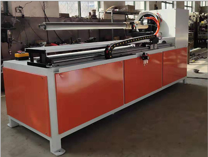 Pneumatic adjustable cutting length paper tube pipe core cutter cutting machine automatic cardboard paper tube cutter